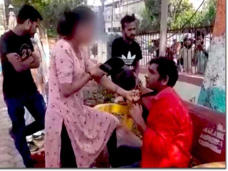 दो सगी बहनों से इश्क लड़ाना युवक को पड़ा भारी-युवक की हुई जमकर धुनाई