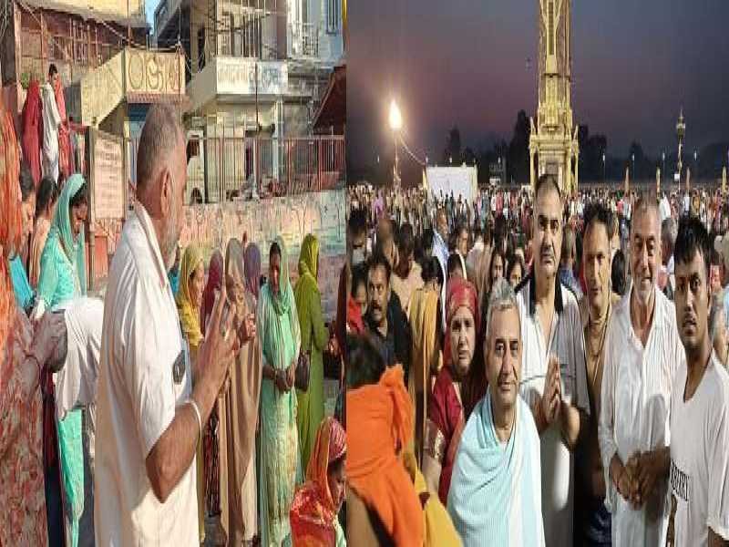 भाजपा नेता धनपत सियाग व शंकर स्वामी ने हरिद्वार में सोमवती अमावस्या पर किया स्नान