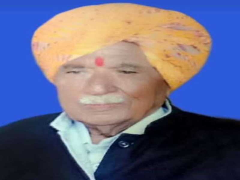 शोक संदेश : पालीवाल समाज के वरिष्ठ समाजसेवी श्री गणेश लाल जी पालीवाल का निधन