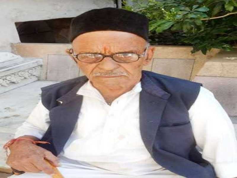 शोक संदेश : पालीवाल समाज के वरिष्ठ समाजसेवी श्री अंबालाल दवे का निधन