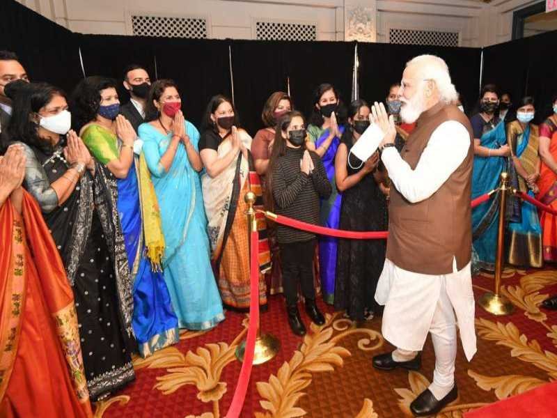 वाशिंगटन पहुंचे पीएम मोदी का जबरदस्त स्वागत, आज कई CEO से मिलेगें..